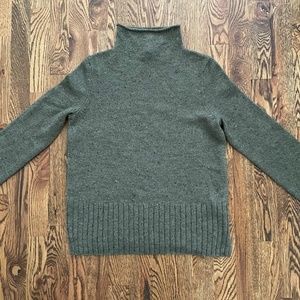 Madewell Donegal Inland Turtleneck Sweater in Coziest Yarn in green size Small